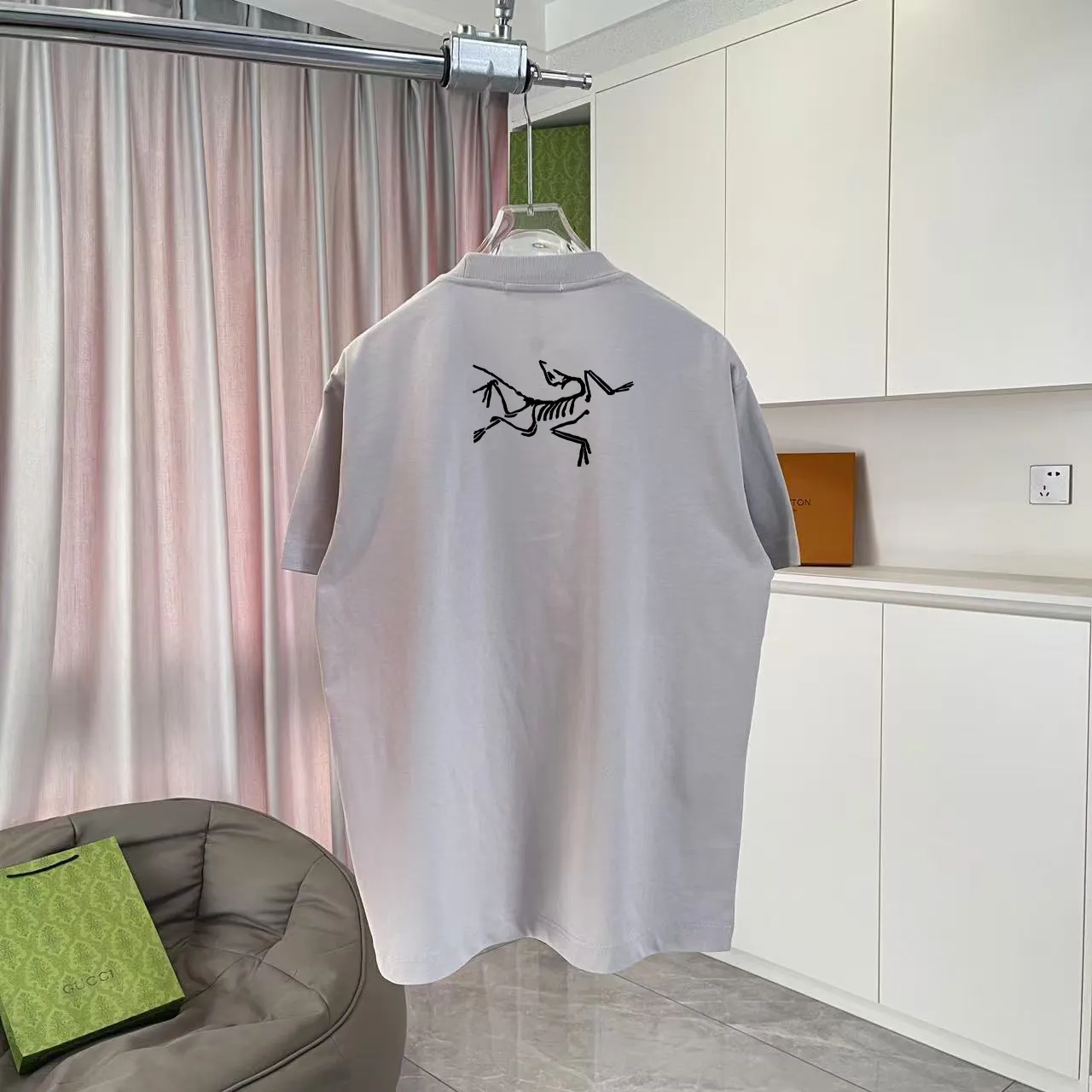 ARC'TERYX* 2025 New Arrival logo t g Same Style Size：S M L XL XXL ：Black White Pink Gray